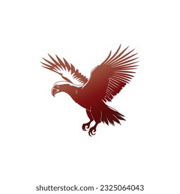  condor eagle bird monoline logo vector icon illustration. condor vector logo, bird logo design.