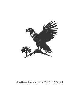  condor eagle bird monoline logo vector icon illustration. condor vector logo, bird logo design.