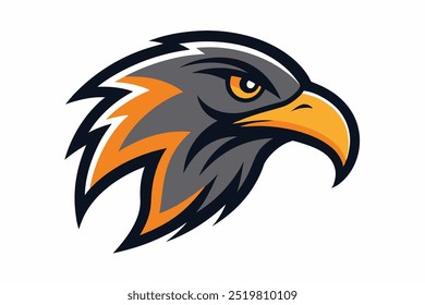 Logotipo de mascote Condor Head no fundo branco