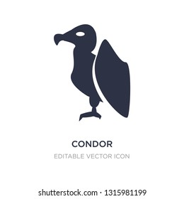 condor icon on white background. Simple element illustration from Animals concept. condor icon symbol design.