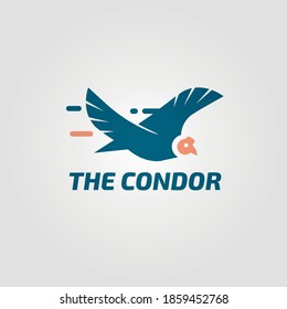 
CONDOR LOGO IN BLUE COLOR MINIMALIST