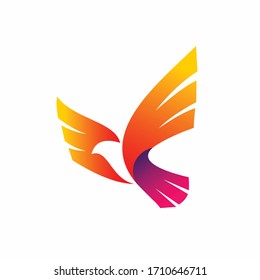 Logo der Vektorillustration, Logo für Vogel