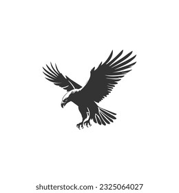 Kondor, Vektorlogo, Vogel-Logo-Design. Kondor Adler-Vogel-Monoline-Logo Vektorsymbol
