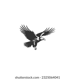 Kondor, Vektorlogo, Vogel-Logo-Design. Kondor Adler-Vogel-Monoline-Logo Vektorsymbol
