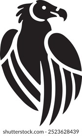 Silhueta Condor Vetor, Ilustração Condor e Arte Condor Mão Desenhada Linha Art.