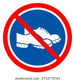 Símbolo De Los Zapatos Conductivos, Ilustración vectorial, Aislado En La Etiqueta Del Fondo Blanco. EPS10
