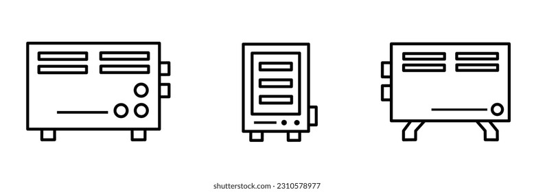 Conductor. Conductor icon illustration set. Stock vector.