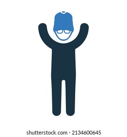 Conductor, man icon. Simple editable vector design isolated on a white background.