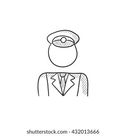 Conductor vector sketch icon isolated on background. Hand drawn Conductor icon. Conductor sketch icon for infographic, website or app.