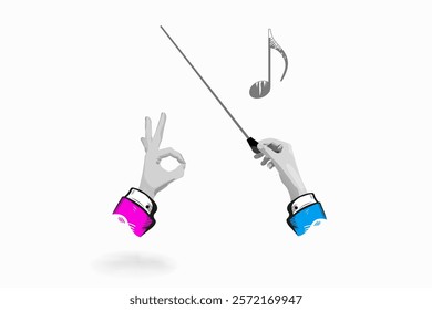 Conductors Hands, Baton, Music Note, Ok Sign, Approval, Symphony, Orchestra, Performance, Gesture