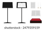 Conductor's tools illustration material set