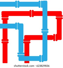 Conduit on white background. Vector illustartion.