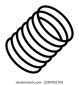 Conduit Vector Line Icon Design For Personal And Commercial Use