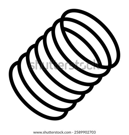 Conduit Vector Line Icon Design For Personal And Commercial Use