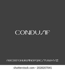 CONDUSIF.Luxury and elegant alphabet font vector set