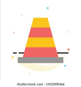 Cone Abstract Flat Color Icon Template