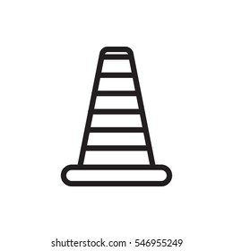 cone barrier icon illustration isolated vector sign symbol