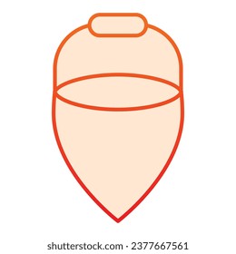 Cojín para el icono de la línea de arena. Manejar herramienta de cono de metal para el pictograma estilo contorno de lucha contra incendios sobre fondo blanco. Cubo para extinción de incendios para concepto móvil y diseño web. Gráficos vectoriales