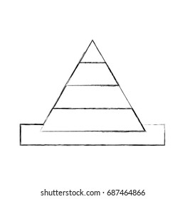 cone construction isolated icon