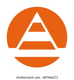 cone construction isolated icon