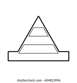 cone construction isolated icon