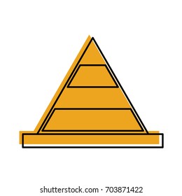 cone construction isolated icon