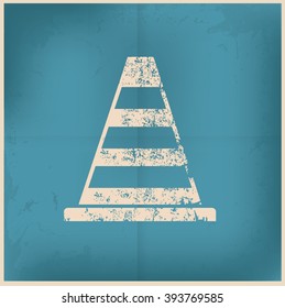 Cone design on old background,vector