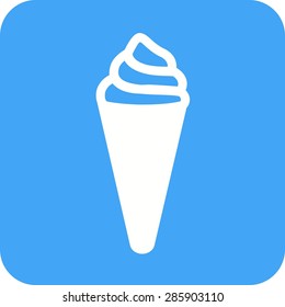 Cone, dessert, icecream icon vector image. Can also be used for sweets and confectionery. Suitable for use on web apps, mobile apps and print media.