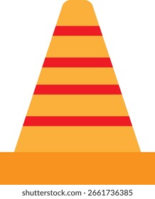 Kegel Dessert süß Symbol Vektor Flache Illustration