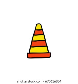 cone doodle icon
