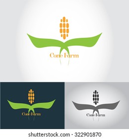 Cone Farm Vector logo template