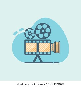 cone film design logo vector