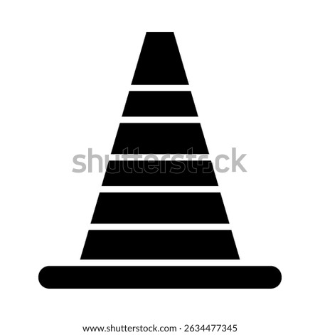 Cone Glyph Icon Design For Personal And Commercial Use