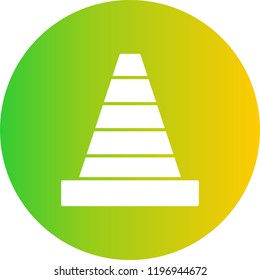 cone Gradient Glyph Circle Icon