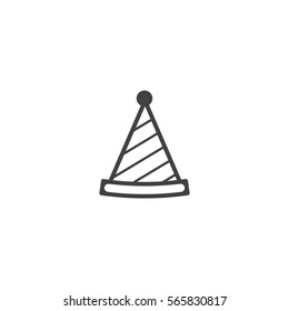 cone hat icon. sign design