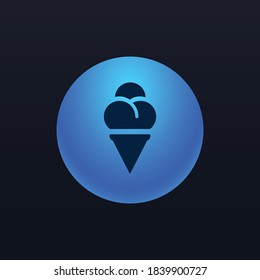 Cone Ice Cream - App Icon Button