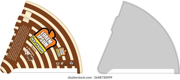 Cone Ice Cream Layout Artwork