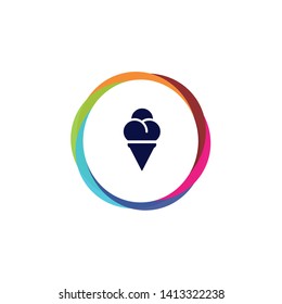 Cone Ice Cream - Vector App Icon