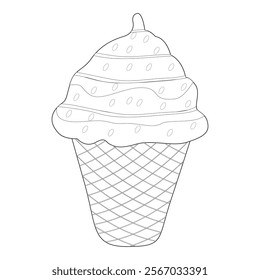 cone ice cream vector design