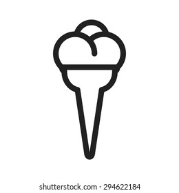 Cone, icecream, refreshment icon vector image. Can also be used for eatables, food and drinks. Suitable for use on web apps, mobile apps and print media