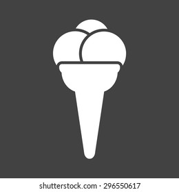 Cone, icecream, refreshment icon vector image. Can also be used for eatables, food and drinks. Suitable for use on web apps, mobile apps and print media