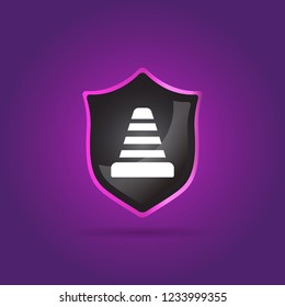 cone icon for attention