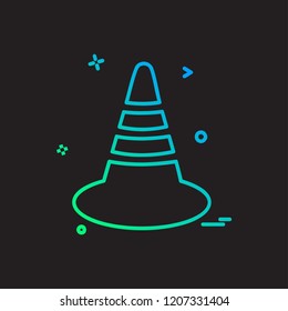 Cone icon design vector