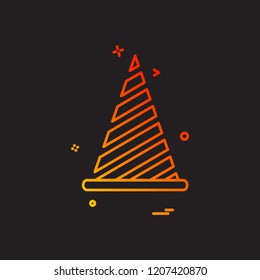 Cone icon design vector