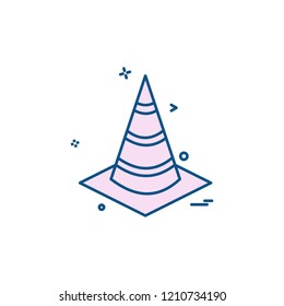 Cone icon design vector 