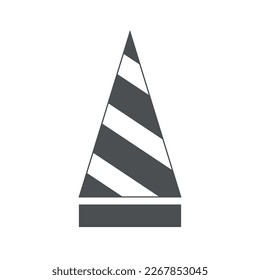 Cone icon. Flat design style eps 10 vector illustration.