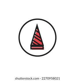 Icono de cono. Estilo de diseño plano eps 10 ilustración vectorial.