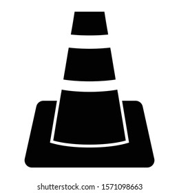 cone icon glyph vector design