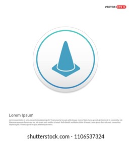 Cone Icon Hexa White Background icon template