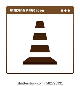 cone , icon for the landing page